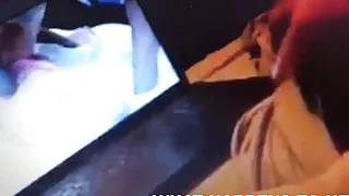 White Girl watching IR Porn