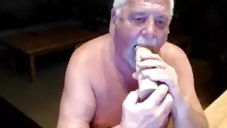 Opa-Show vor der Webcam