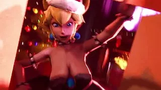 Bowsette And Her New Year's Gift Hentai Porn