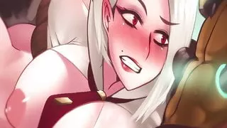 Cartoon Porn (overwatch) Ashe Loses The Game - Fandub