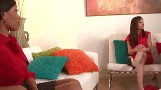 Interracial lesbian play