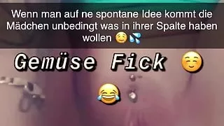 Vegetables Masturbation German Sna9 Girl