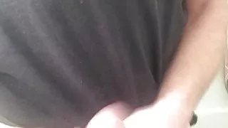 Watching a friends video in gold satin panties