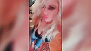 Blonde cougar slut various dancing 3 hot