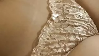 (ThoTao) Beige nylon panties part 1