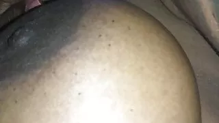 Black chick chillin titties