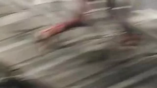 Sexy Arab nice ass in tight yoga pants running