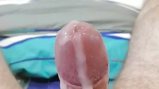 Handsfree cumshot that sprayed all over my body and bed