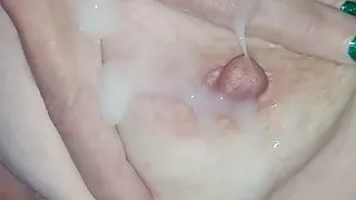 Lady J gets nipple cum