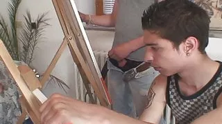 Hot grandma and boys teen threesome fuck