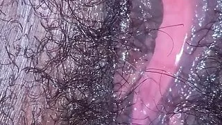 Sweet black pussy toying