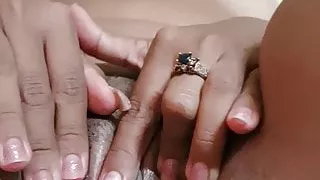 Latina novia shows her pussy