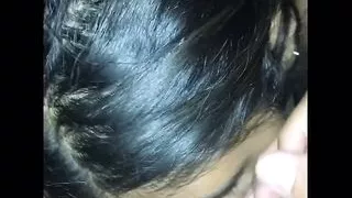 indian girl sucks off a small cock