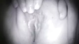 Upside down bj, playing with the pussy. Cankles spread wide.