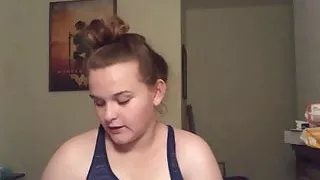 Busty cow pumps milk from her fat tit