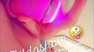 Laura german dildo show