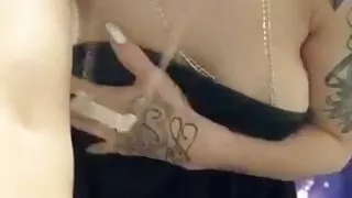 Tattooed Babe in a Towel