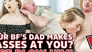 DADDY4K. Lucky old man receives blowjob and fucks tight