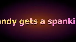 Candy gets a spanking