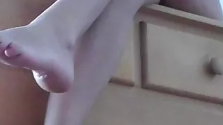 I will allow you to look at the feet of a goddess