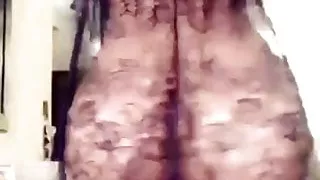 Arab girl dancing in lingerie