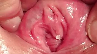 My naked wife Kay flexing her cunt muscles!!!