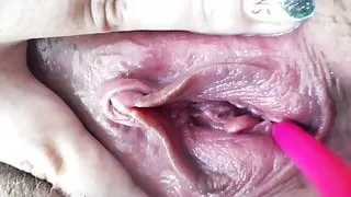 Close-up pussy masturbate