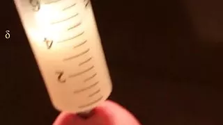 ADelta Sperma-Sammlung in Spritze mit Urethra-Plug