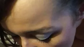 Girlfriend sucks dick