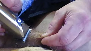 Shaving my lover Cock and. Balls