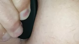 I fuck myself with the anal plug