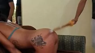 sexy girl getting fucked and flogged