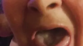 What a rich blowjob from my old fat Luz Maria