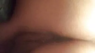 fingering that hairy Native American Milf pussy