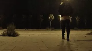 Crossdresser blinken in barcelona