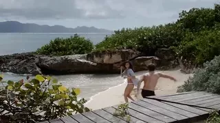 Beach sex with indonesian pornstar mizzlamour