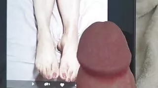 Soutien, Brésilienne, Sperme, Pieds, Gay, Femme