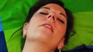 Cute amateur girl masturbates