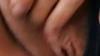 Wife playing with pussy while I recorded it.