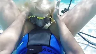 Hungarian lesbian babes underwater Vodichkina and Farkas