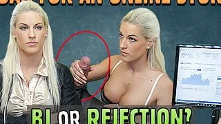 LOAN4K. Lovely Blanche sucks dick and gets her sissy fucked