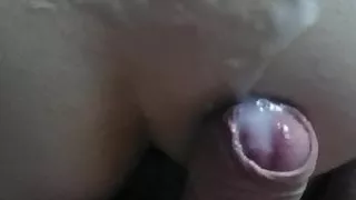 Cumshot on her sexy ass chicks - POV