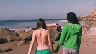 Lesbian Trip From The Beach