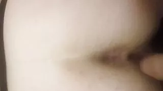 Wife hot ass bouncing on cock doggy style