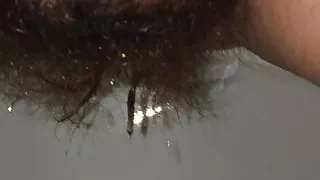 hairy bush pissing