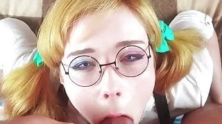 Boyfriend Facefuck Student & Doggy Anal Fuck - Ass too Mouth