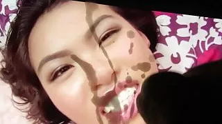 Slutty Asian Takes My Load