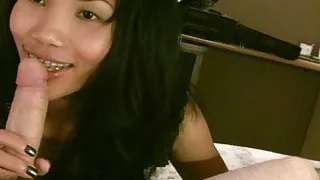 Part 1 of Rosie sucking cock