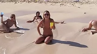 Arsch, Arschlecken, Strand, Verrückter Sex, Doggy Style, Fingern