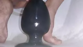 Fuck my ass huge plug and cumshot